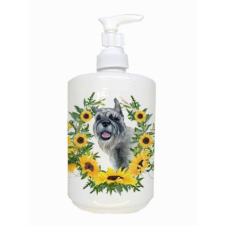 Carolines Treasures Schnauzer Ceramic Soap Dispenser CK2854SOAP